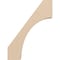 Ekena Millwork 3-inch W x 12-inch D x 16-inch H Westlake Rough Cedar Woodgrain TimberThane Knee Brace, Primed BRCUR03X12X16WTLRCPR - alternate 6